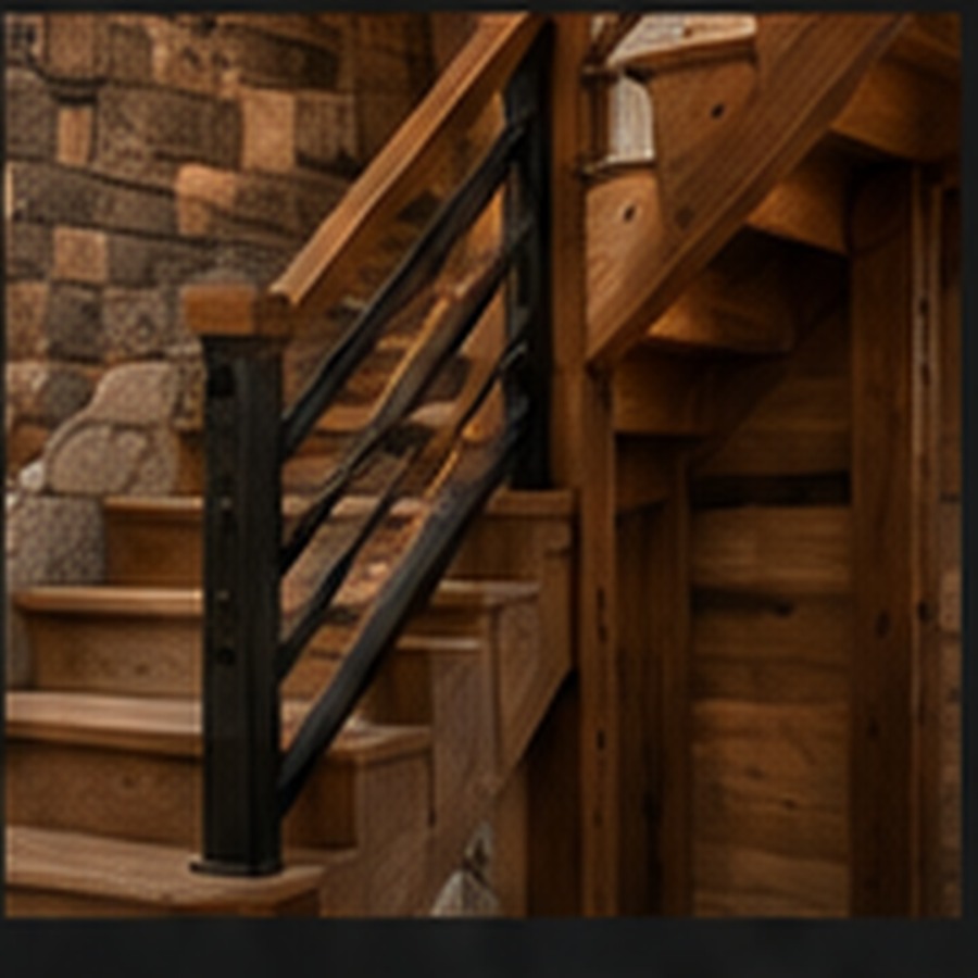 Stair and timber detail